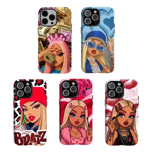 Y-These Bratz Phone Cases Are The Ultimate Y2K Vibe,Having good protective properties,for iPhone 16 15 14 13 12 11 17Pro Max,for Samsung S25 S24 S23 S22 Ultra,Protective Cover,give her/him a gift for Christmas and Thanksgi