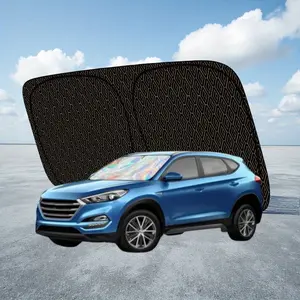 Diamond Pattern Car Front Windshield Sunshade - UV Heat-Blocking, Reinforced Foldable Privacy Shade for Cars & SUVs, Anti-Glare Parking Shield with Heavy-Duty Frame