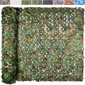 Camo Netting Camouflage Netting 6.6*13.1ft 12x20ft 16x20ft Bulk Roll Burlap Camo Tarp Sunshade Net for Hunting Blind Dinosaur Birthday Jungle Military Theme Party Decoration Camping Shooting