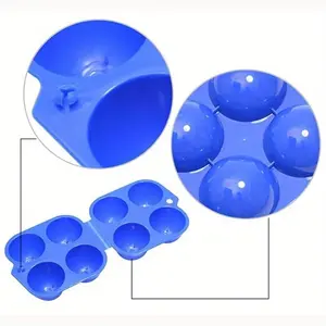 4/6/12 Grid Egg Storage Box Container Portable Plastic Egg Holder for Outdoor Camping Picnic Eggs Box Case Kitchen Organizer