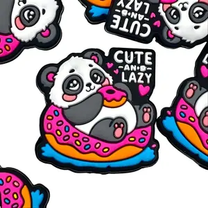 1pc Cute & Lazy Panda Silicone Focal Beads | Crafting & Beading Funny Cute Colorful DIY