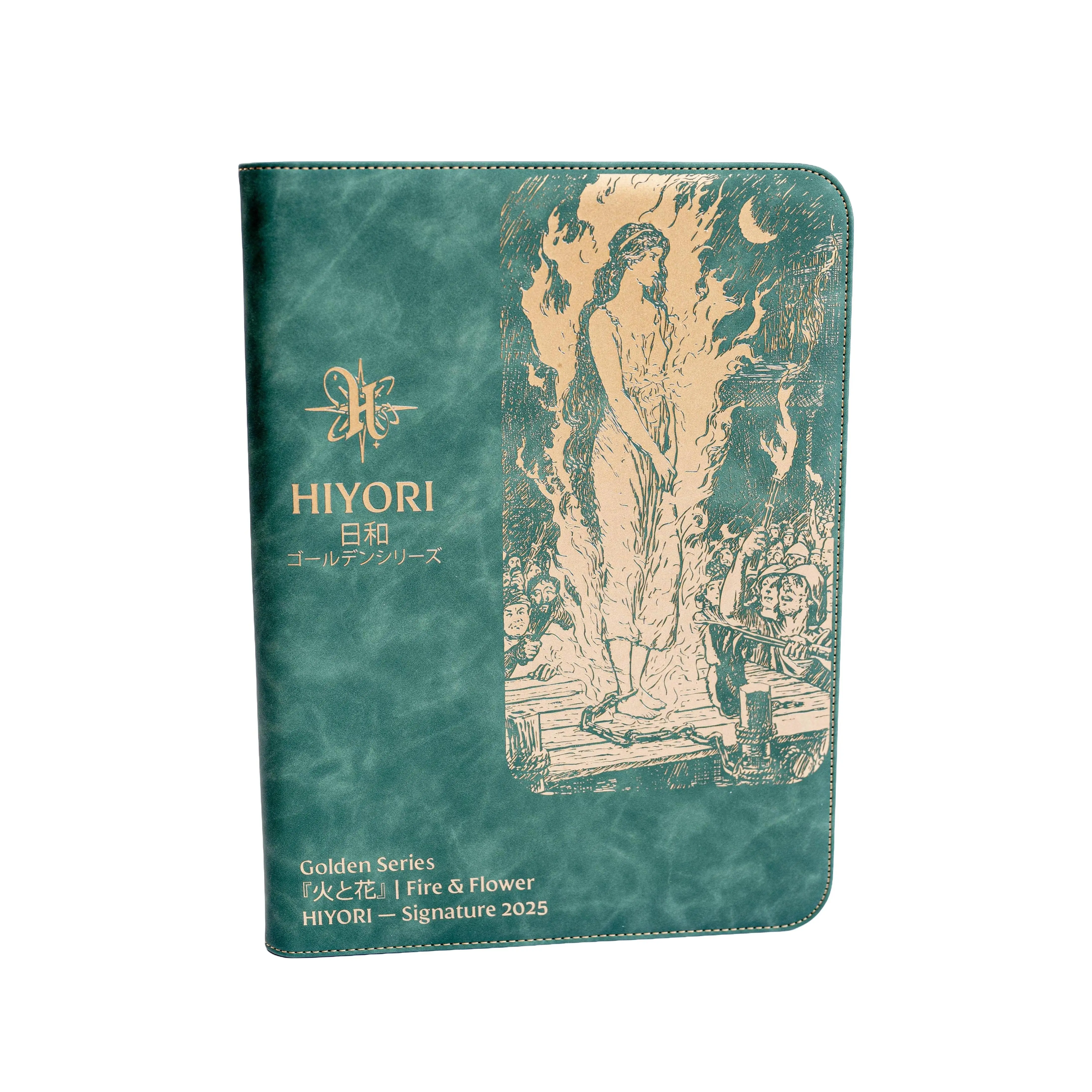 Hiyori Signature Binder — Illustrated Deep Green