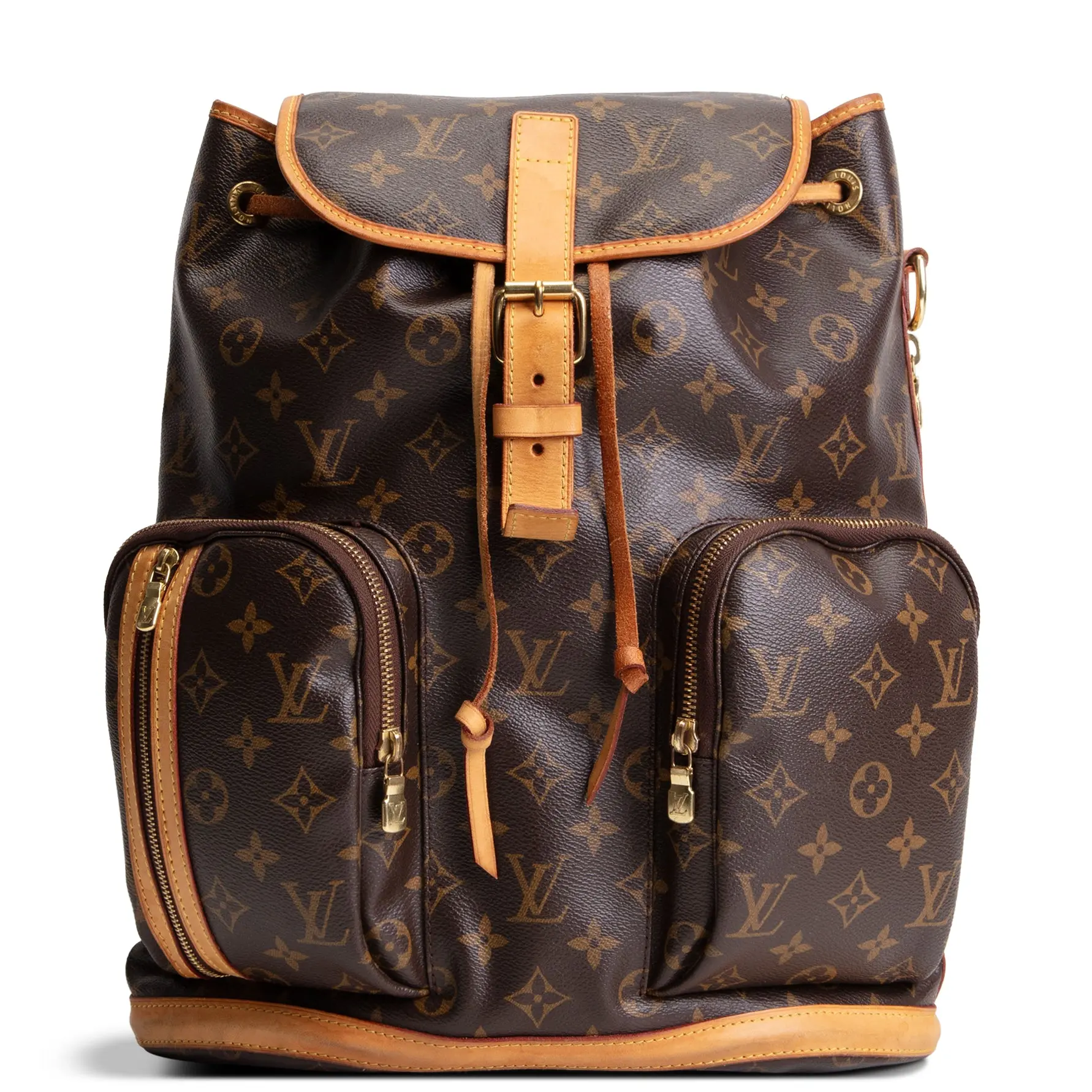 Pre-owned Louis Vuitton Coated Canvas Backpacks Monogram Bosphore Backpack OUTLET FINAL SALE