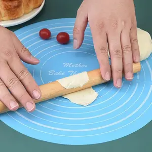 Non-Stick Silicone Baking Mat with Measurements, Heat Resistant Kitchen Tool, Easy Decoration & Cake Baking Accessory, Colors Available
