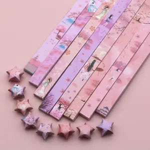 540 Sheets Printed Star Origami, Handmade Star Making Kit, Surprise Gifts, Event Venue Decoration, Multiple Styles Available, Craft Kits