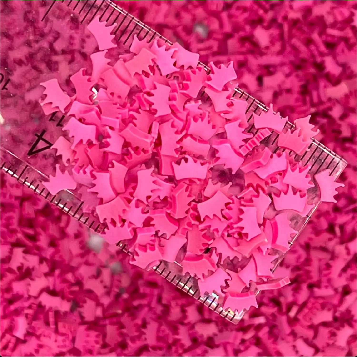 5MM Pink Crown Polymer Clay Sprinkles (NOT EDIBLE) D36-04