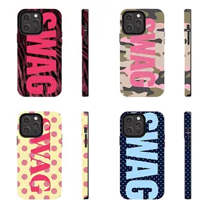 SWAG Vertical Letter Phone Case, Trendy Texture Aesthetic Cover, Streetwear Gift for iPhone & Samsung for iPhone & Samsung iPhone & Samsung iPhone & Samsung iPhone 17/16/15/14/13/12/11 Pro Max/Plus and Samsung Galaxy S23-25