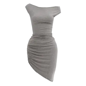 Drape Asymmetric Dress