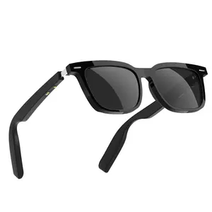 Smart Glasses 5.3 Bluetooth Sunglasses with Open Ear Speaker Voice Assistant Compatible Blue Light Blocking Lens Waterproof Wearable Bluetooth Glasses, Christmas/Thanksgiving Gift for men/Women