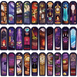 Magic Book House Themed Bookmark, 30pcs/set Creative Paper Bookmark, Reading Bookmark, Book Decoration Card, Reading Bookmark for Home School Office, Book Accessories