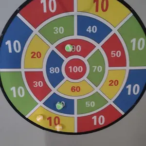Large Dart Board | Fun Party Game with 12 Balls, Kids Toy, Double-Sided with Hooks for Indoor and Outdoor Sports, Fun Game Toy, Birthday Gift for Boys and Girls
