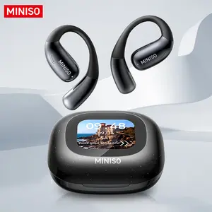 MINISO MS182 OWS Wireless Bluetooth Earbuds HIFI Sound Quality Support Playing Music Phone Calls Headphones Full Color Display Touch Screen Built-in Microphone