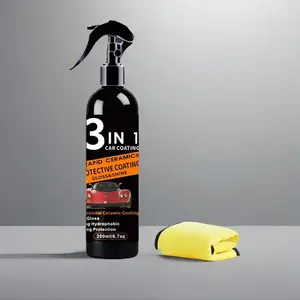 Nano Ceramic Coating Paint Kit, Hydroslick Ceramic Coating, Including 1 Count Car Paint Cleaner & 1 Count Towel, Car Paint Protective Coat, Multifunctional Car Paint Care Tool