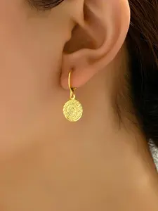 Fashionable Coin Design Earrings, High Quality Earrings, Fashion Jewelry for Party, Daily Clothing Decor, Trendy All-match & Exquisite Jewelry for Birthday Gift