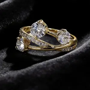 k18yg labgrown diamond ring 3.15g D1.34ct lg313 zlz029