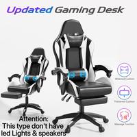 Black (No Led Lights No Speaker,2-Points Massage)