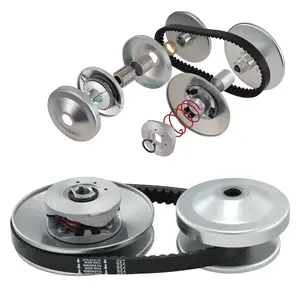 【DealsForYouDays】【DealsForYouDays】 summervibes VEVOR Go-Kart Torque Converter, 3/4 Go-Kart Clutch Kit, 30 Series Asymmetrical Driver Pulley Replacement with Drive Belt, for 2-8 HP Small Engines, Replace Comet 219552, Manco 5957, Yerf Dog Q43201W