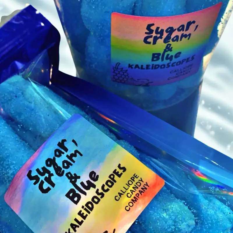 Sugar, Cream & Blue Kaleidoscopes & Bites Varieties