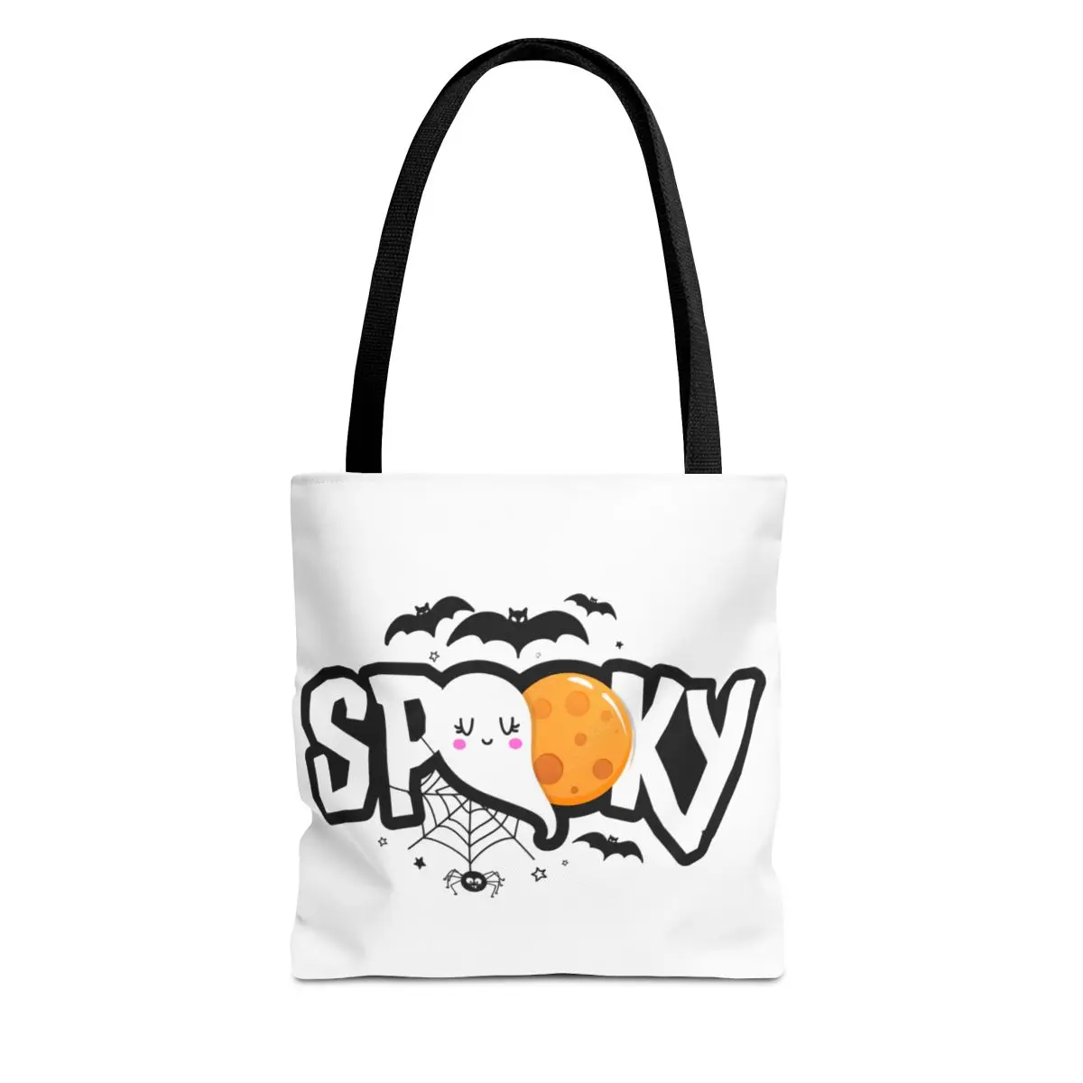 Spooky Ghost Tote Bag - Halloween Carryall for Trick-or-Treating, Haunted Parties, Gothic Fashion, Ghost Enthusiasts, Boo! Gift