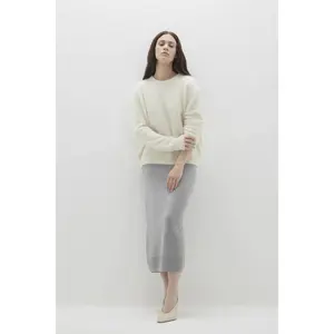 AGNES BRUSHED CASHMERE CREWNECK SWEATER