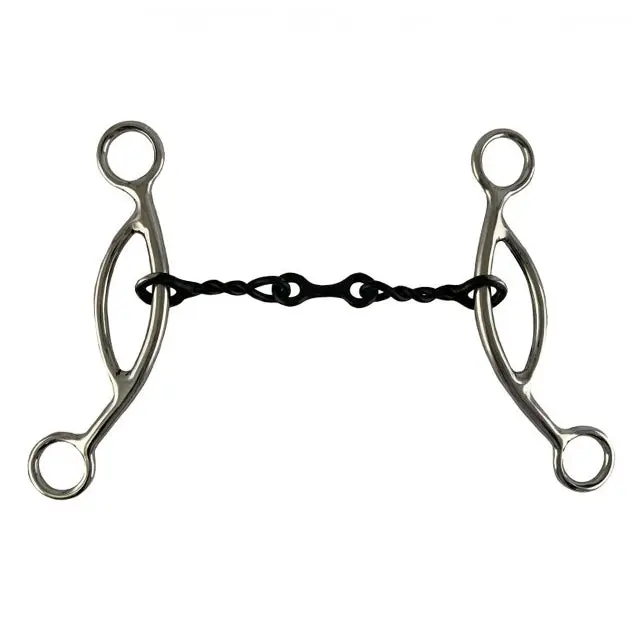 5" Stainless Steel Sweet Iron dogbone Mouth with Sliding Gag