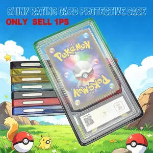 Gradient Glitter TPU Graded Card Slab Holder Shockproof UV Protection Case for PSA CGC TCG Cards