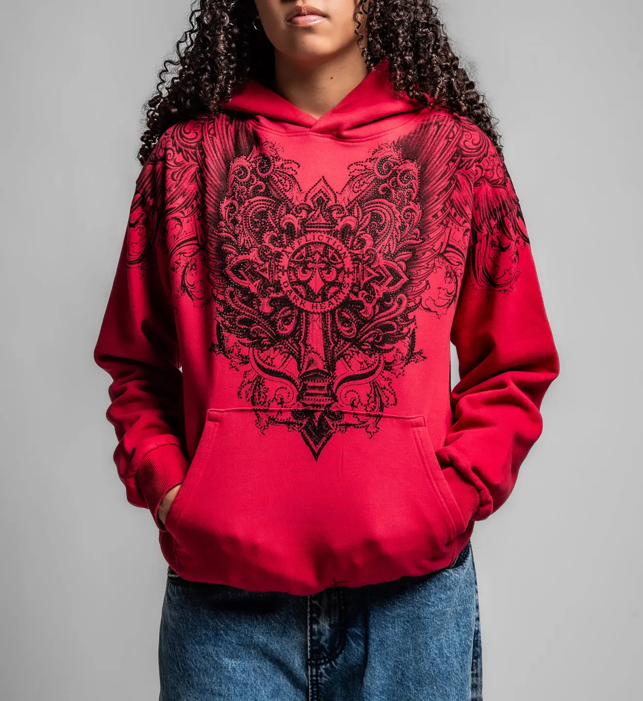 Affliction Women's Pull Over Hoodie Sodality