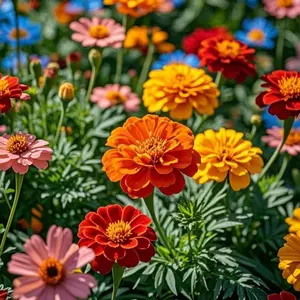 200Pcs Mixed Color Marigold Seeds - Vibrant Blend of Multicolor Blooms for Gardens, Balconies & Containers - High Germination, Easy-to-Grow Annual Flowers