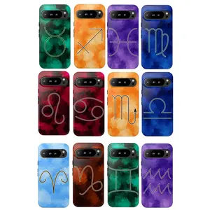 Colorful The Twelve Constellation Symbols Glossy Phone Case For Samsung S26-22 Protection Safety