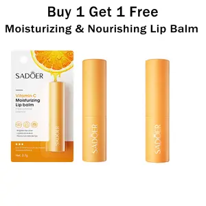 【Buy 1 Get 1 Free】Hydrating Vitamin C Lip Balm, Moisturizing & Nourishing Formula, Perfect for Daily Use, Softening Lips Effectively, Ideal Gift Choice Moisture Hydrate Moisturize Moisturizer