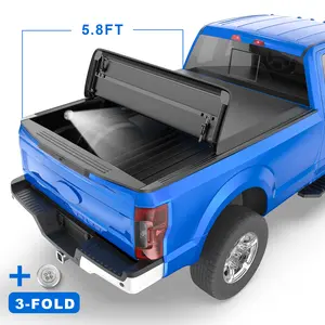 5.8FT/5.7FT Tri-FOLD For 04-07 Silverado Sierra Soft Truck Bed Tonneau Cover New