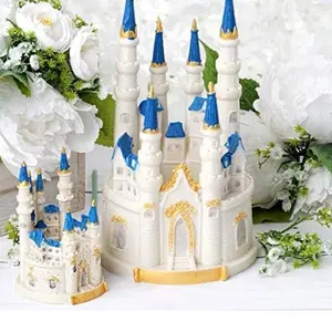 Resin Cinderella Large or Small Fairytale Castle Centerpiece / Cake topper wedding Birthday  Magical