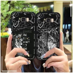 TPU Cartoon Phone Case For Samsung Galaxy S8/SM-G9500 Waterproof Cell Phone Sleeve Fashion Design Back Cover Phone Pouch Silicone Dirt-resistant Mobile Case Full wrap Anti-dust