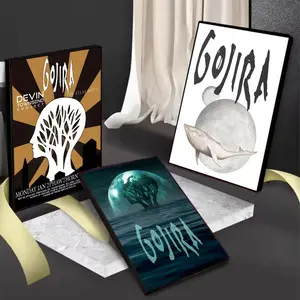 Gojira Band Painting Calligraphy Gift with prints Home bedroom living room decoration promotion and display suitable for bedroom bar parlor home decor gift fade-Resistant, Non-sticky, vibrant Wall print poster