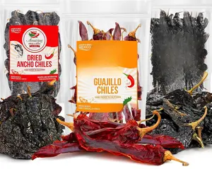 Dried Chile Peppers Variety Pack (12 oz Total) - Ancho, Guajillo, Pasilla Chiles – Staple for Mexican Recipes - Birria, Salsa, Sauces, Stews, Tamales By Amazing Chiles and Spices