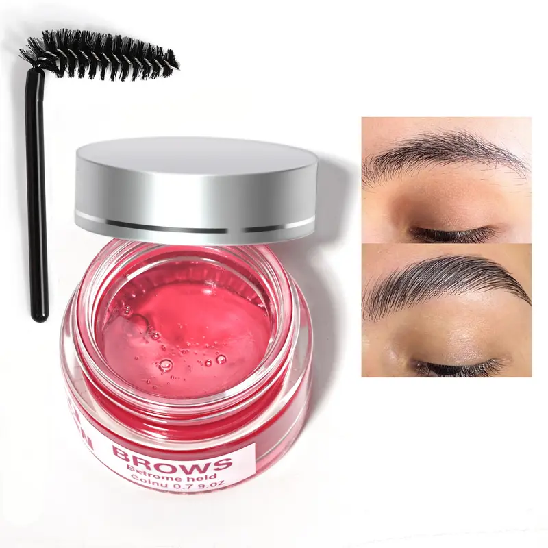 iMethod Pink Eyebrow Gel - 20g Lightweight Brow Definer Cosmetic for Adults, Natural Precise Strokes, Precisely Sculpted Brows, Smoothing Single Item Makeup