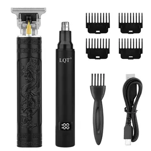 LQT Cordless Beard Trimmer Kit, Mustache & Nose Hair Grooming, Lightweight Design, Rechargeable Hair Trimmer, Ideal for Daily Use, Includes Bonus Accessories