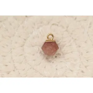 Rose Quartz Hexagon Pendant