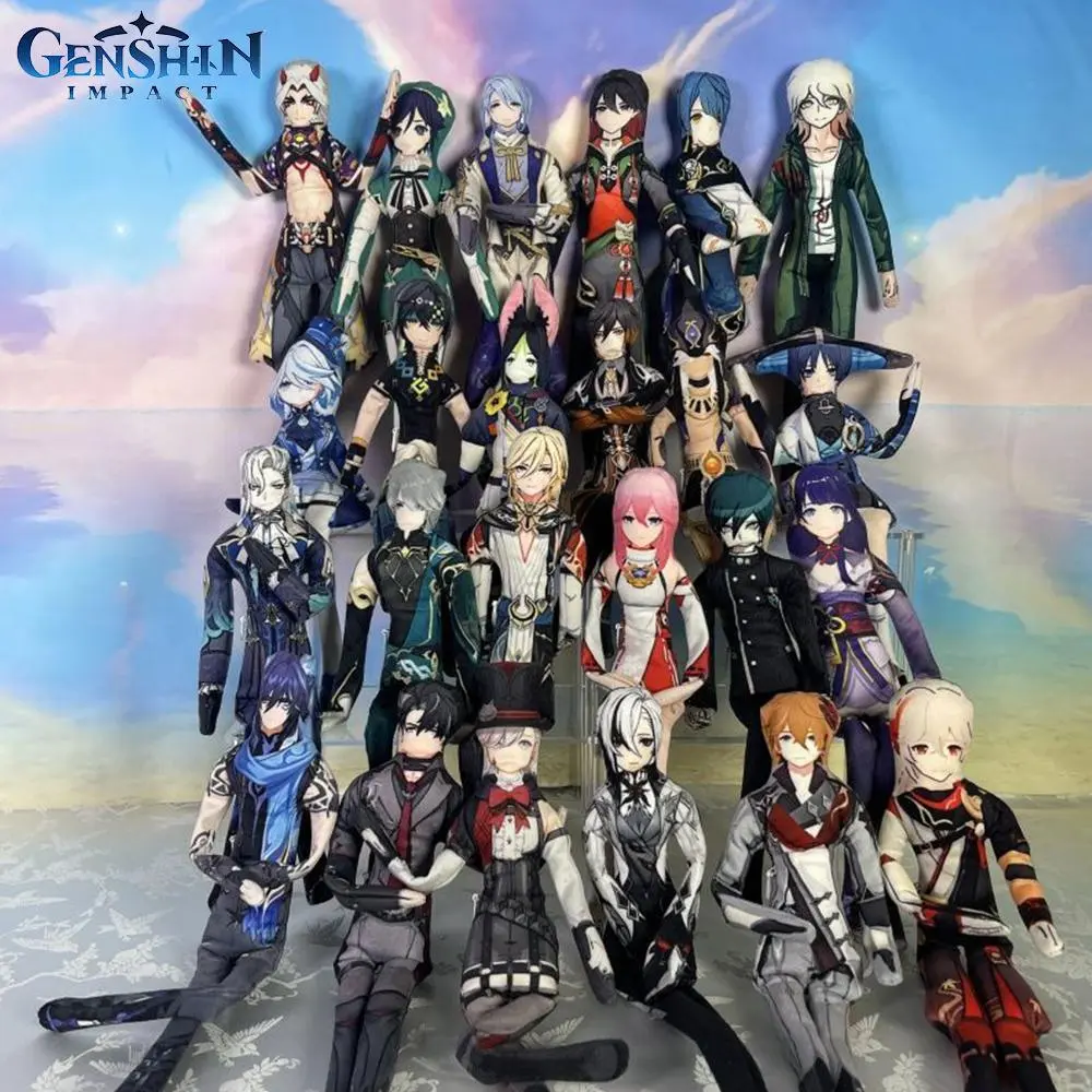 Game Genshin Impact Xiao Wanderer Kinich Wriothesley Cosplay Plush Doll Stuffed Figure Abstract Joint Twistable Dolls Party Prop
