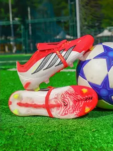 Men's Football Shoes with Long Nails, Lawn Training and Competition, Suitable for Boys Girls Students Adults, Sporty Style