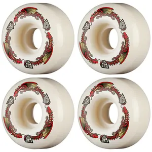 Powell Peralta Skateboard Wheels 50mm x 30mm Dragon Formula 93A V1 Shape Off White
