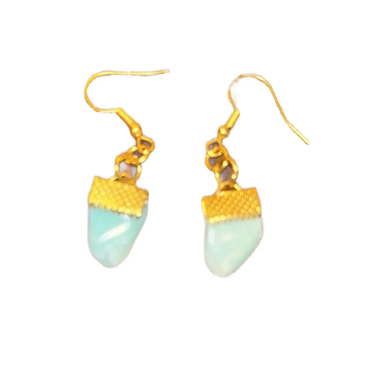 Handmade Amazonite Crystal - Natural Stone Earrings