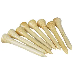 100 Pcs Golf Tee Bamboo Pegs Ball Rest Ladder 42/54/70/83mm