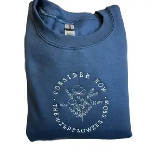 Wildflowers Grow Embroidered Sweatshirt