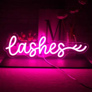 USB Powered Neon Sign, LED Neon Light, Wall Mounted Neon Sign, Decorative Light for Hair Salon, Nail Salon, Dressing Room, Mall Beauty Shop, Girls Room