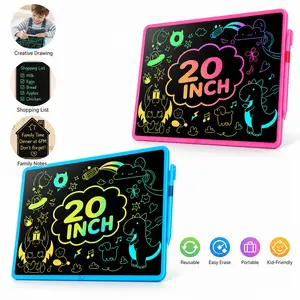 20 Inch LCD Writing Tablet, Rechargeable Erasable Drawing Board Reusable Electronic Writing Pad for Home School Office