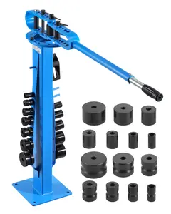 VEVOR Manual Pipe Bender, Max 2" O.D. Pipe Tube Bender with 14 Bending Dies, 200° Heavy-Duty Tube Bending Tool for Copper Aluminum Iron Pipes, Ideal for HVAC Air Conditioning Refrigerator Auto Repair