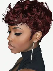 Short Dreadlock Wig for Women & Men, Afro Faux Locs Dreads Wig, Heat Resistant Short Synthetic Braided Wigs, Stylish Hair Accessory, Pixie Cut Wigs