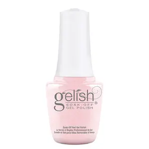 Gelish MINI Ambience - Sheer Pink with Silver Frost, Long-Lasting Soak-Off Gel, Vibrant Color, Chip-Resistant, High Shine, Professional Salon Quality, 9mL.