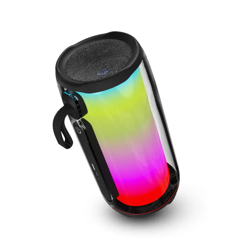 MyBat Pro Firefly Plus Portable Wireless Bluetooth Speaker - Multifunctional, Cordless, Bluetooth Connectivity, Audio Streaming, RGB Lighting, Battery Powered, Calls, Black (Portable Speakers Category)